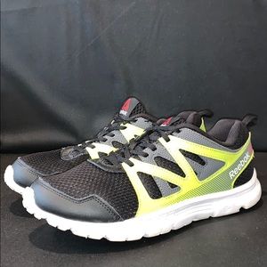 Reebok Run Supreme 2.0 Black/Lime Running Shoe